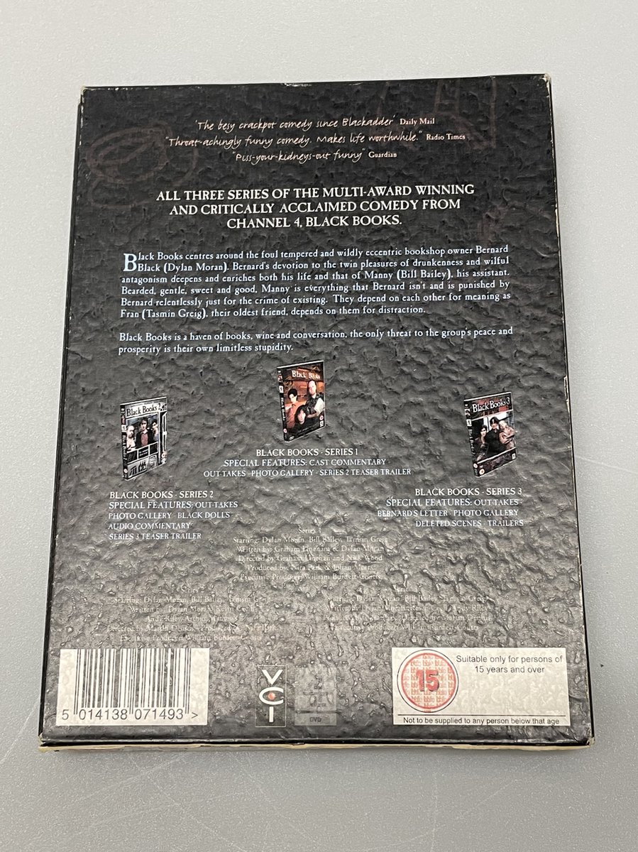 Black Books DVD Box Set - Complete Series 1-3 - 4 dvd's | bol