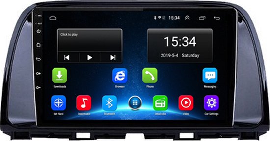 Foto: Olvy carplay scherm geschikt voor apple android incl achteruitrijcamera navigatiesysteem auto draadloos touchscreen universeel multimedia autoradio 7 inch