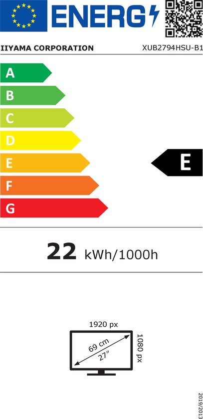 Ecran PC 27 (68,5 cm) iiyama Prolite XU2793HS-B5 sur