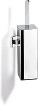 Sagittarius One 360S1 Siliconen WC Borstel met Houder | Chrome Toiletborstel met Houder | Luxe WC Borstel en Houder voor Badkmer & Toilet