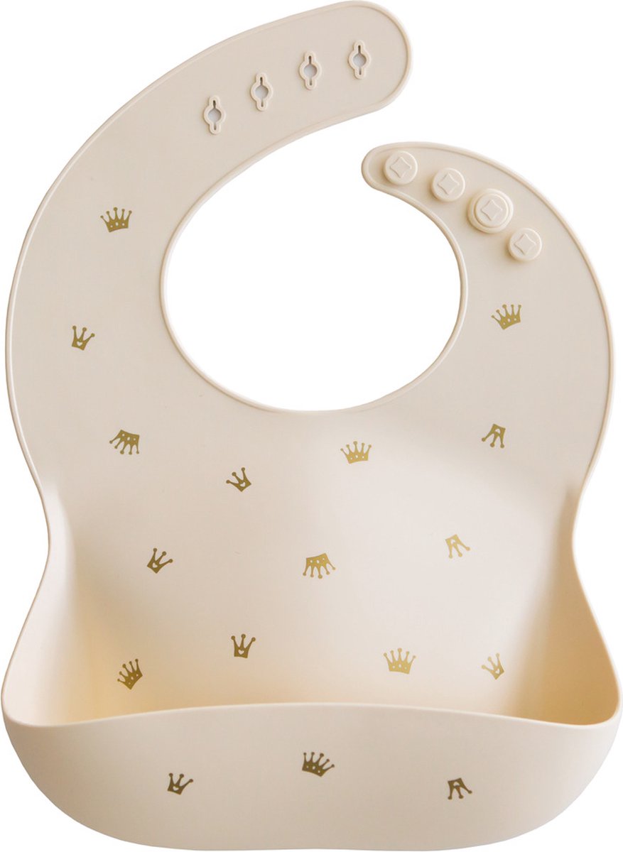 Goedkoopste Mushie Slabbetje Siliconen - Crowns