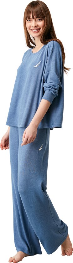 Nautica - Dames Pyjama Set, Lange Mouwen - XL