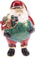 Doosje Kerstman met cadeau 3,6x2,5x6cm