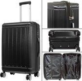Kofferset 3 delig - Reiskoffers met TSA slot en op wielen - Parma - Zwart - Travelsuitcase