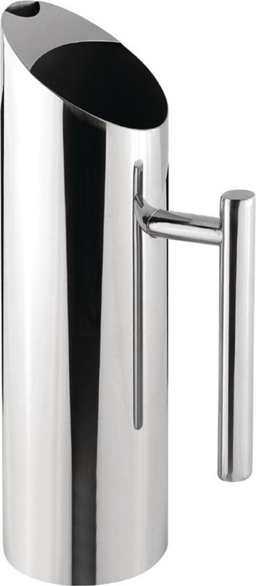 Pichet à eau contemporain en acier inoxydable Olympia GG871