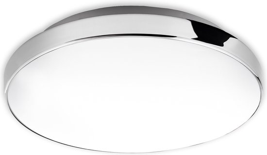 Briloner Leuchten MALBONA Plafondlamp - Badkamerverlichting - LED - 13W - IP44 - Wit chroom