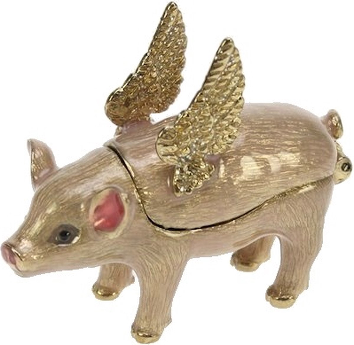 Doosje varken met vleugels 4,5x2x5cm