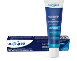 oraNurse smaakloze schuimloze Tandpasta 1450ppm Fluoride (voor volwassenen en kinderen vanaf 5 jaar) - smaakloos | schuimloos