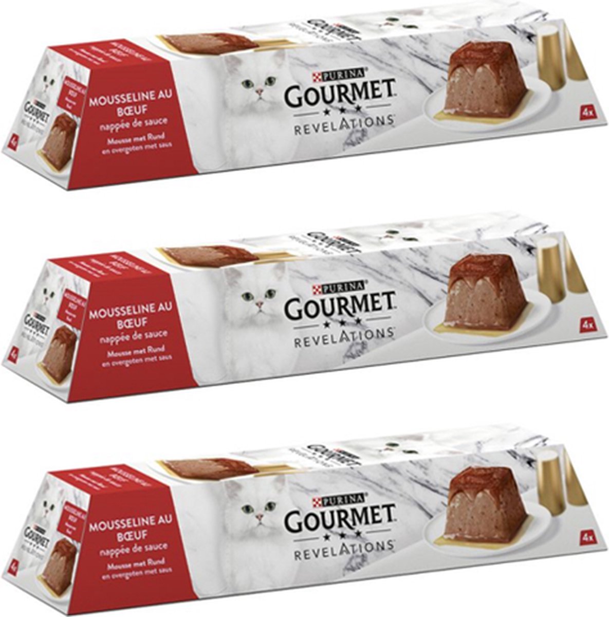Gourmet Gourmet Revelations - Mousse Rund - Kattenvoer - 4x57g