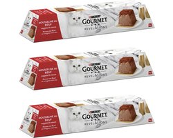 3x Gourmet Revelations - Mousse Rund - Kattenvoer - 4x57g