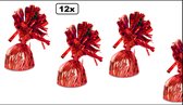 12x Poids Ballon rouge - Décoration de table fête à thème fête ballon party festival