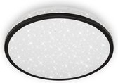 Briloner Leuchten ACORUS BLACK - LED plafondlamp - 3403- 015 - sterrenhemel-effect - neutraal wit 4000K - 12W - 1200 lm - IP20 - 25.000 uren - Ø28 x 7 cm