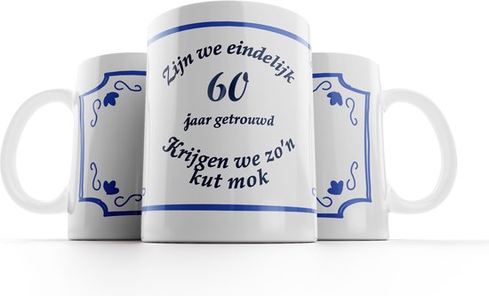 tasse de chatte 60 ans marié |Sommes-nous enfin mariés depuis 60 ans, nous obtenons une telle tasse de chatte| Mug jour du mariage |Mug cadeau| Mug drôle  | Kutgel marié 60 ans
