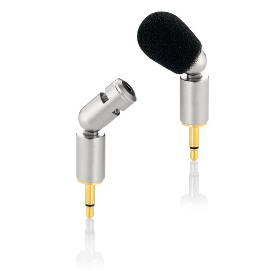 Philips LFH9171 Plug-in microfoon - Unidirectioneel - 3.5 mm Jackplug - Metalen behuizing - Windfilter - Geschikt voor Audio recorders