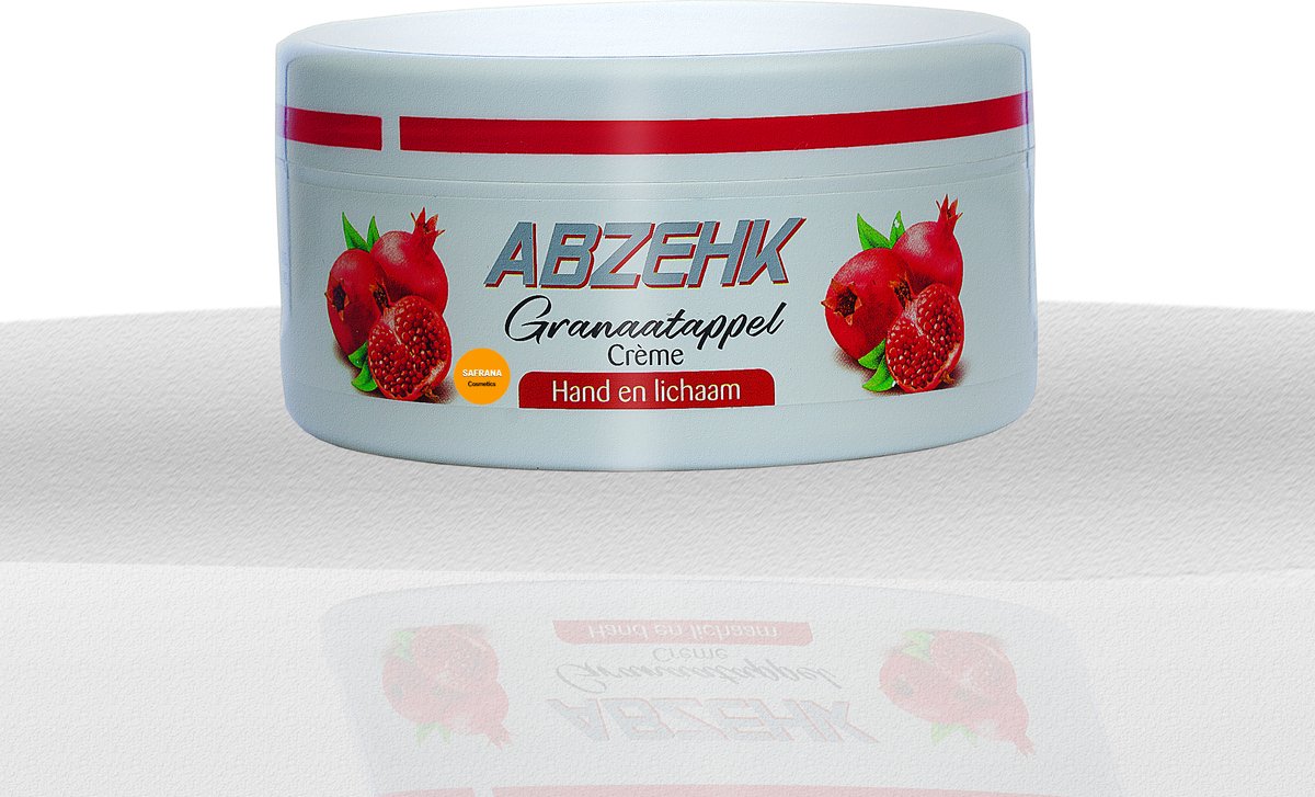 Abzehk - Hand en Lichaam Créme - Granaatappel - 250ml