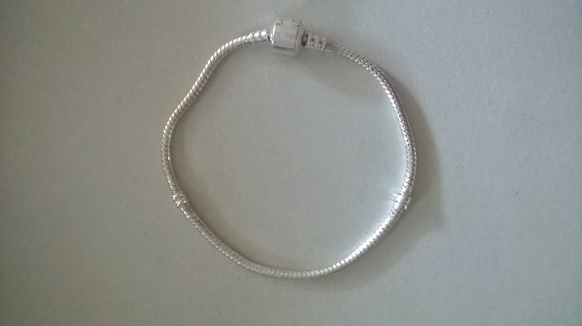 Gemstones-silver armband zilver 925- schakelarmband-slang-bajonetsluiting