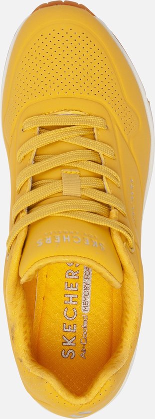 Skechers Uno -Stand On Air Dames Sneakers - Yellow - Maat 36