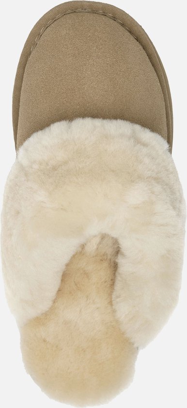 Warmbat Flurry Pantoffels bruin Suede - Dames - Maat 43 | bol.com