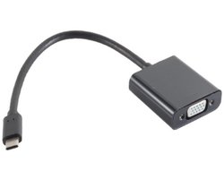 USB-C naar VGA adapter (1920 x 1200) / zwart - 0,15 meter