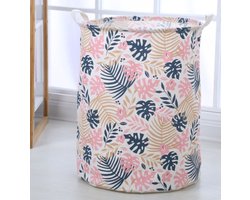 Wasmand met blad motief 50x40 cm