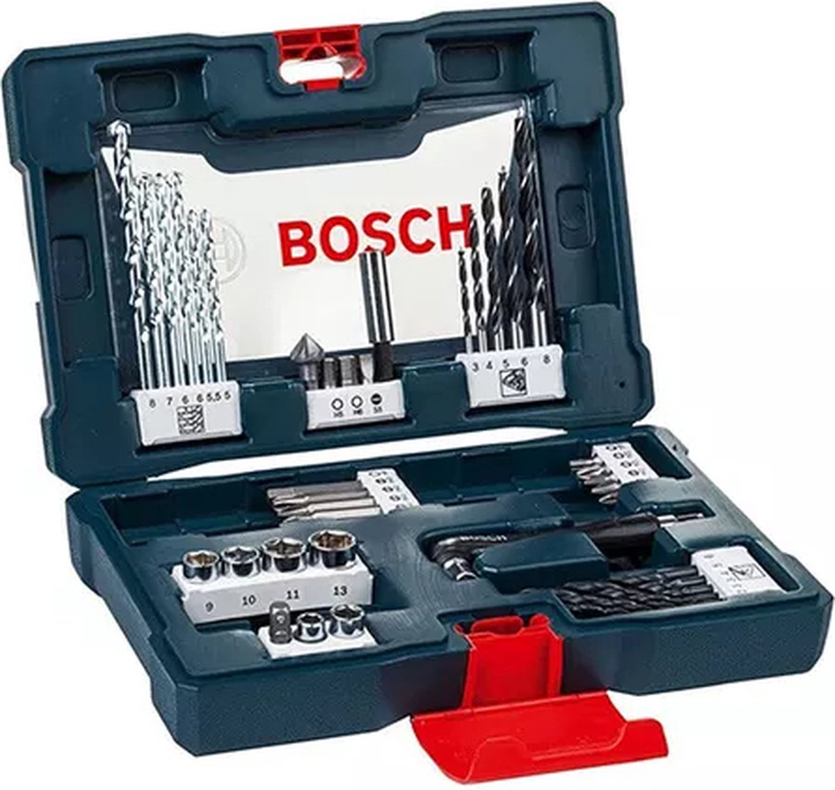 41-delige gereedschapskoffer van Bosch (zie Inhoud koffer)