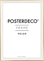 Fotolijst - Posterdeco - Premium Metaal - Fotomaat 40x60 cm - Posterlijst - Fotolijstje - Goud
