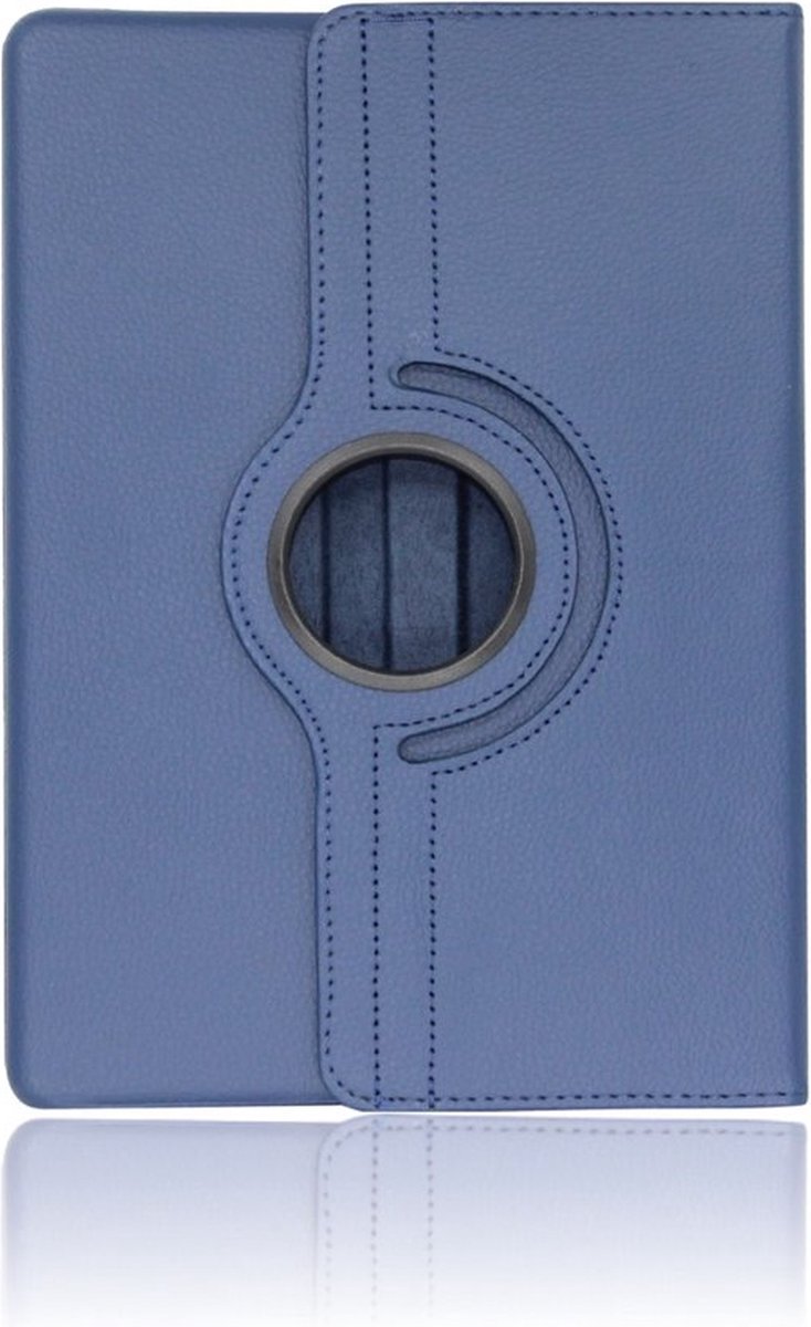 Apple iPad pro 12.9 inch (2020/2021) 360° Draaibare Wallet case /flipcase stand/ hardcover achterzijde/ kleur Donkerblauw
