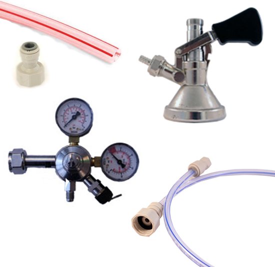 G5/8 Beer Keg Coupler, S Type Beer Keg Tap, Stainless Steel Beer Keg