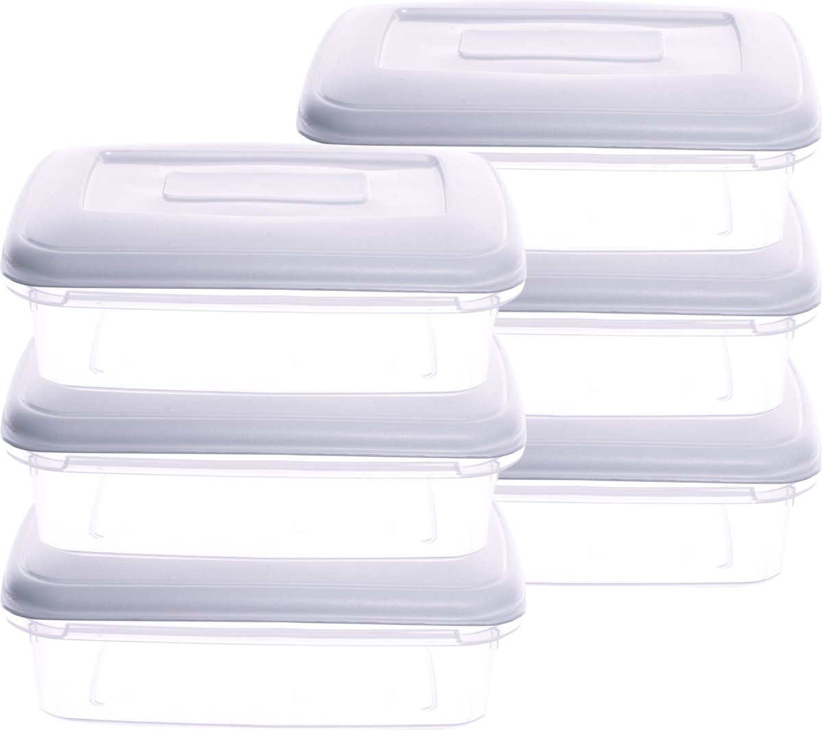 ELGO - Vershoudbakjes - Meal Prep Bakjes- 0.8L - 6 Stuks - BPA vrij