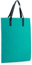 tas Vilt smaragd groen cadeautas 26 x 32 cm