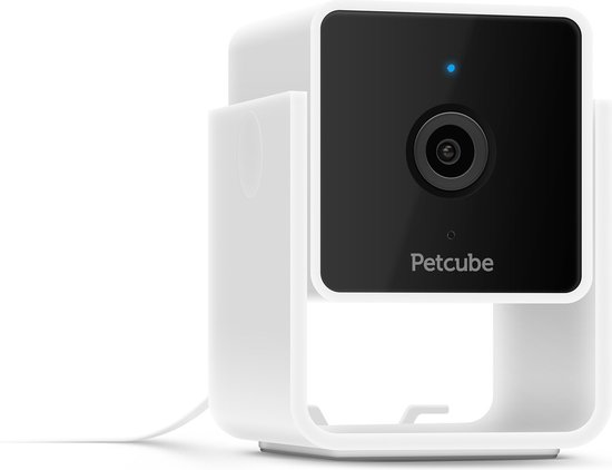 Petcube - Huisdiercamera 1080p Full HD met Nachtvisie - WiFi & App - Hond & Kat - IP Camera - Wit