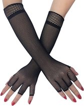 Visnet Handschoenen - Vingerloos - Zwart - Elastisch - One Size