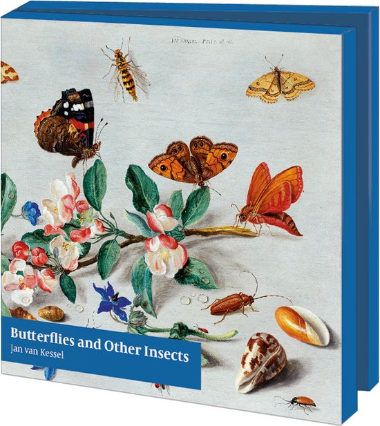 Foto: Bekking blitz wenskaartenmapje set wenskaarten kunstkaarten museumkaarten uniek design 10 stuks inclusief enveloppen vlinders en andere insecten butterflies and other insects the fitzwilliam museum cambridge