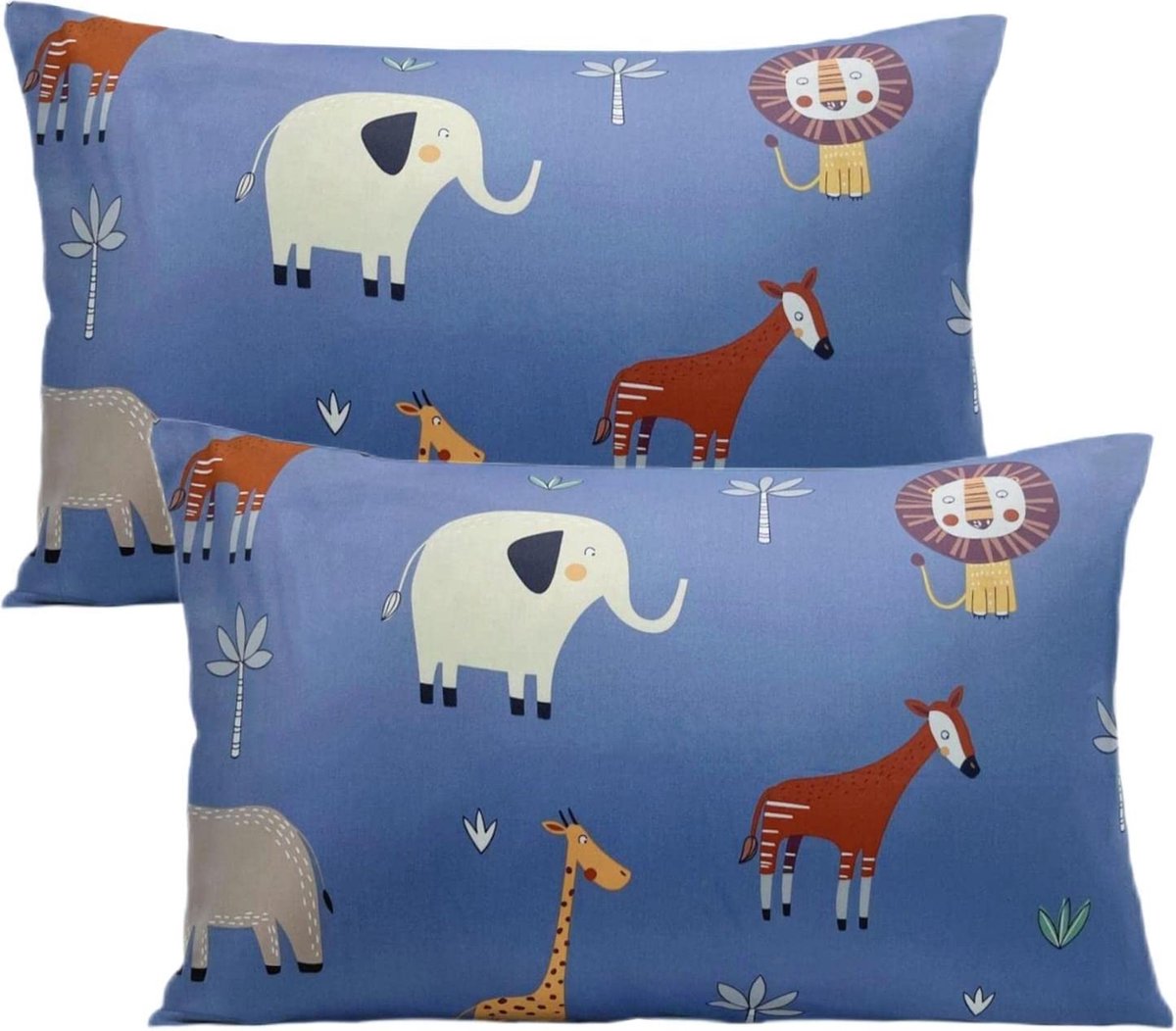 Kussensloop voor kinderen, 40 x 60 cm, biologisch katoen, hoofdkussenovertrek voor baby's, peuters, kussenovertrekken voor kinderwagen, babykussenovertrek met omslagsluiting
