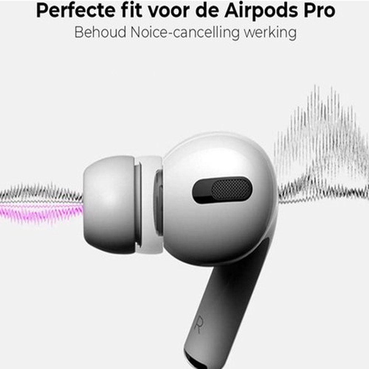 Airpod Pro 1/2 dopjes wit - maten S, M & L - Apple - In ear -