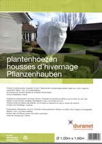 3 x Plantenhoes - vliesdoek - klimaatdoek - plantenbescherming -  diameter 1 x 1,6 meter 30 g/m2