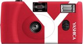 Yashica MF-1 - Camera (35mm) - Red - ISO 200/400 - Inclusief Rolletje, Strap en Batterij