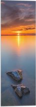 WallClassics - Drapeau - Soleil partant sur l' Water - 20x60 cm Photo sur Drapeau Polyester