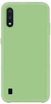 Samsung A01 Siliconen Hoesje Pastelkleur Licht Groen