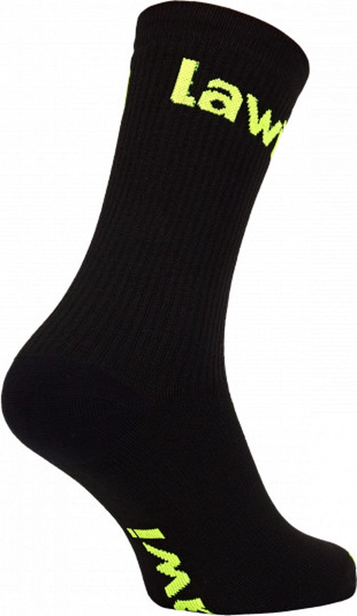 LAWI Fietssokken Winter Spike - Zwart/Geel - 35-38