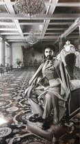 Poster H.I.M Haile Selassie sit - Rastafari - 30 x 40 cm