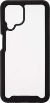 Shop4 - Geschikt voor Samsung Galaxy A22 4G Hoesje - Harde Back Case 2-in-1 Zwart