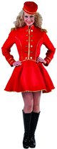 Magic By Freddy's - Circus Kostuum - Liftgirl Piccolo Amstel Hotel - Vrouw - rood - Extra Small - Carnavalskleding - Verkleedkleding