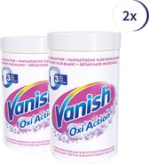 Vanish Oxi Action Crystal White Base Poeder - Voor Witte Was - 1.5 kg x2