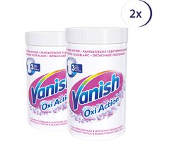 Vanish Oxi Action Crystal White Base Poeder - Voor Witte Was - 1.5 kg x2