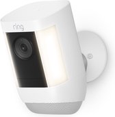 Ring Spotlight Cam Pro Plug, Caméra de sécurité IP, Intérieure et extérieure, Sans fil, 3000 K, Plafond/mur, Noir