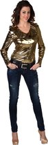 Chemise habillée de fantaisie de Design Magic dames polyester / feuille d' or taille L
