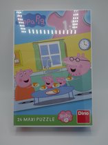 Peppa Pig kinder puzzel met 24 maxi puzzel stukjes.