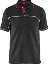 Blåkläder 3389- Poloshirt Zwart/Rood maat XS