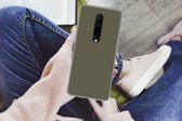 Geschikt voor OnePlus 7 Pro hoesje - Grijs - Warm - Herfst - Siliconen Telefoonhoesje
